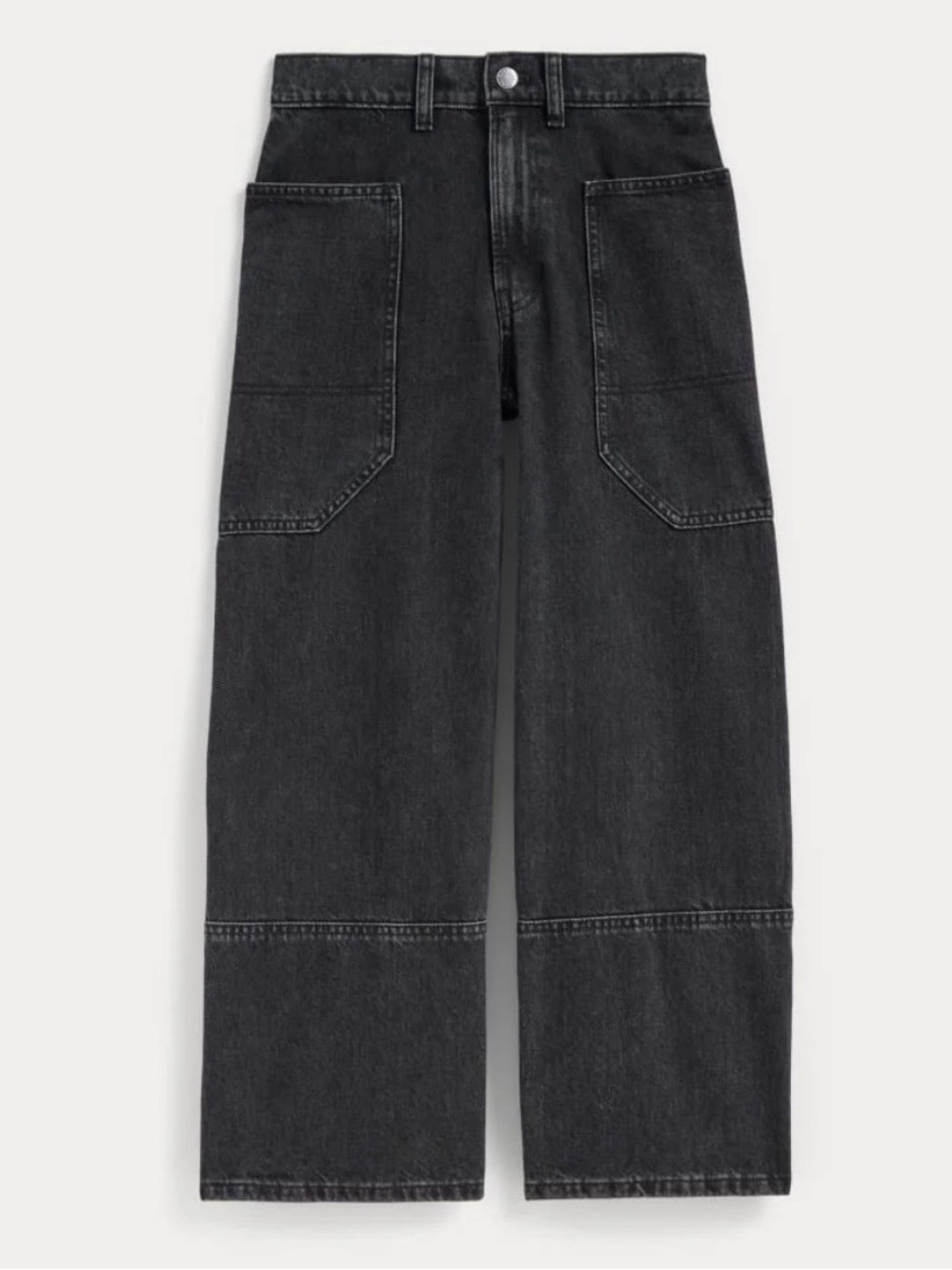 Everlane The Way High Gardener Cropped Jean Washed Black, sz 27 Reg